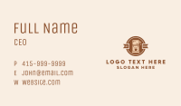 Coffee Machine Cafe Badge Business Card Image Preview