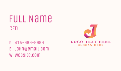 Ribbon Fashion Creative Business Card Image Preview