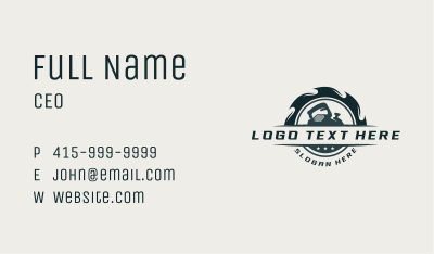 Saw Planer Carpentry Business Card Image Preview