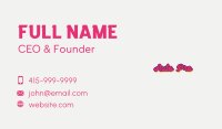 Pop Candy Wordmark Business Card Image Preview