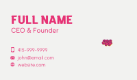 Pop Candy Wordmark Business Card Image Preview