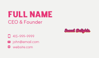 Pop Candy Wordmark Business Card Image Preview