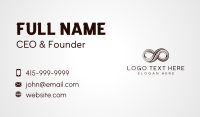 Infinity Loop Swirl Business Card Preview