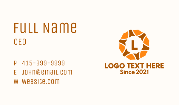 Bakery Letter Business Card Design Image Preview