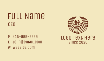 Tribal Flying Bird Business Card Image Preview