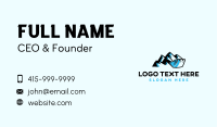 Mountain Quarry Excavator Business Card Design