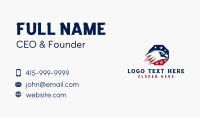 USA Eagle Veteran Business Card Design