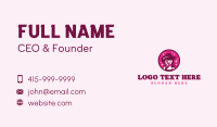 Sparkle Cowgirl Hat Business Card Design
