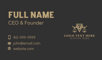 Golden Scale Law Firm Business Card Image Preview