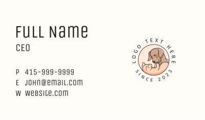 Pet Kitten Dog Animal Business Card Image Preview