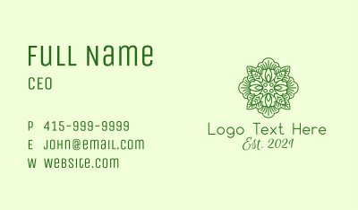 Spring Leaf Plant Business Card Image Preview