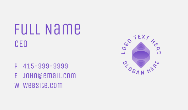 Purple Abstract Startup Business Card Design Image Preview
