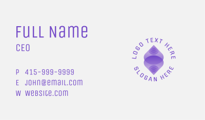 Purple Abstract Startup Business Card Image Preview