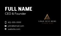 Luxury Finance Pyramid Business Card Design