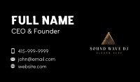 Luxury Finance Pyramid Business Card Image Preview