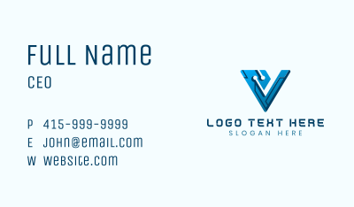 Cyber Digital Technology Business Card Image Preview