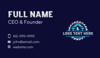 Hammer Carpentry Saw Business Card Design