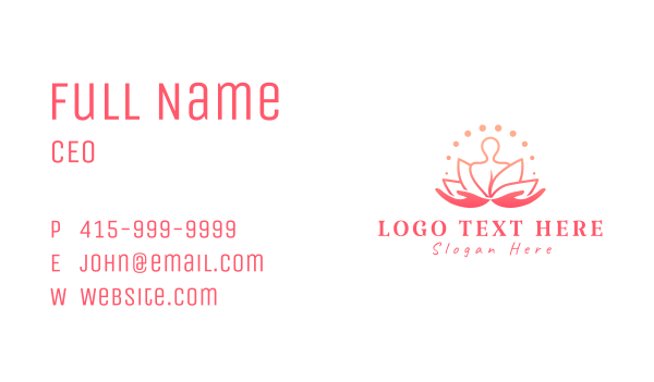 Body Lotus Spa  Business Card Design Image Preview