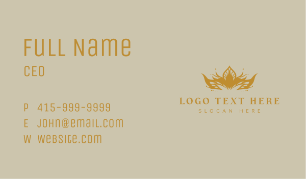 Luxury Crown Tiara Business Card Design Image Preview