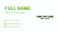 Dripping Graffiti Wordmark Business Card Image Preview