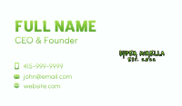 Dripping Graffiti Wordmark Business Card Design