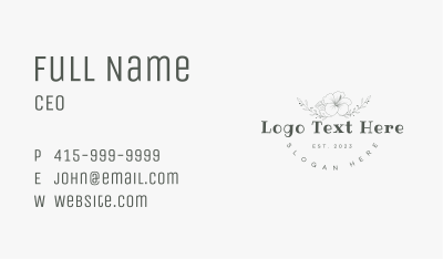Beauty Lifestyle Wordmark Business Card Image Preview