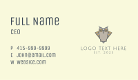 Grey Owl Mascot  Business Card Image Preview