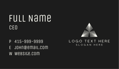 Industrial Geometric Pyramid Business Card Image Preview