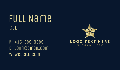 Advertising Media Star Business Card Image Preview
