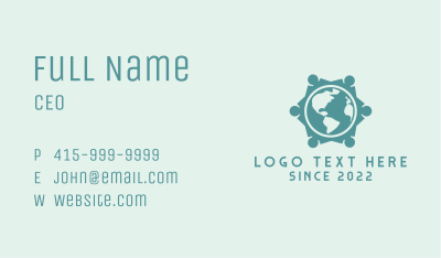 Environmental Organization Group Business Card Image Preview