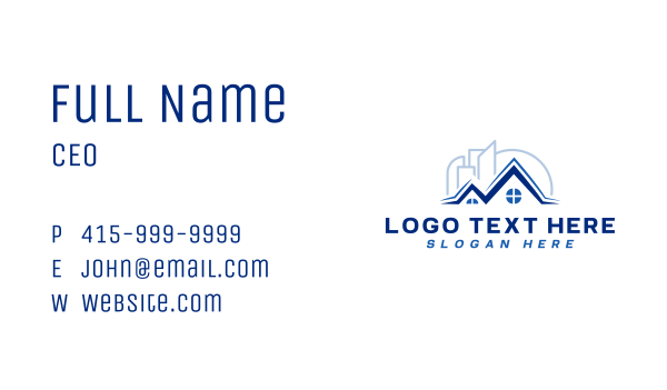 Realty Home Buildings Business Card Design Image Preview