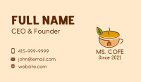 Organic Tea Cup Business Card Image Preview