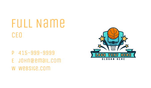 Basketball Sports League Business Card Design Image Preview