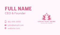 Pink Lotus Meditation  Business Card Design