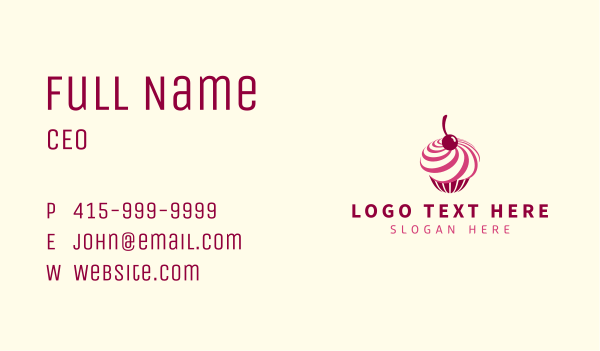 Delicious Cupcake Dessert Business Card Design Image Preview