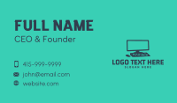 Computer Monitor Keyboard Business Card Preview