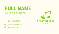 Green Soup Note  Business Card Design