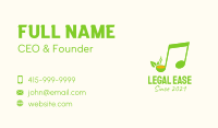 Green Soup Note  Business Card Design