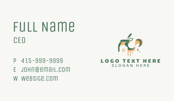 House Paint Maintenance Business Card Design Image Preview