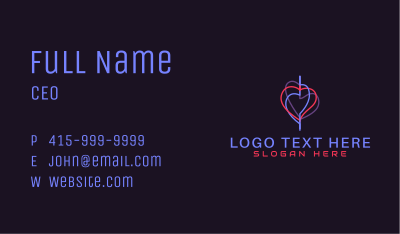 Heart Cardio Vein   Business Card Image Preview