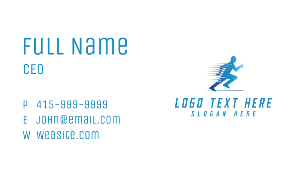 Fun Run Athlete Race Business Card Design Image Preview