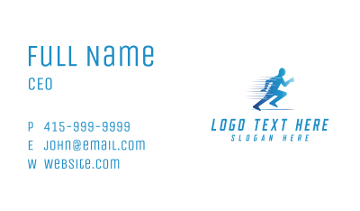 Fun Run Athlete Race Business Card Image Preview