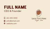 Coffee Farmer Hand  Business Card Design