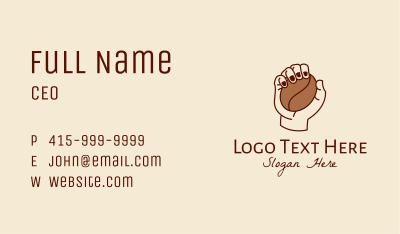 Coffee Farmer Hand  Business Card Image Preview