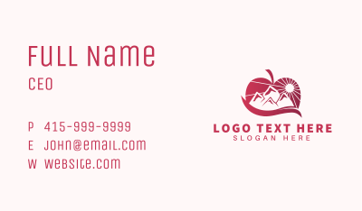 Organic Apple Mountain Business Card Image Preview
