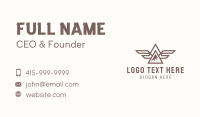 Mountain Peak Wings Business Card Design