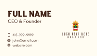 Tribal Colorful Tiki Business Card Preview