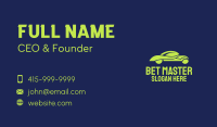 Fancy Green Car Business Card Image Preview