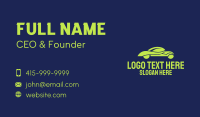 Fancy Green Car Business Card Image Preview