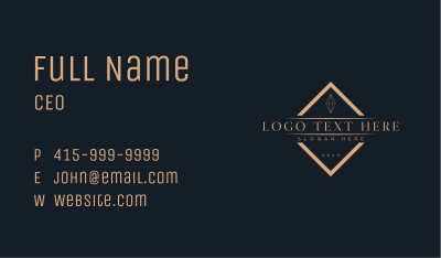 Jewelry Store Gem Wordmark Business Card Image Preview